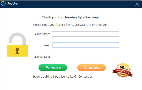 Byte Recovery license